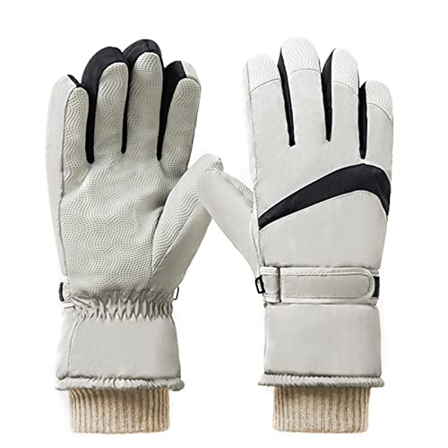 Luvas de esqui à prova dwaterproof água inverno quente luvas de neve respirável poliéster para esqui