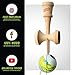 Sweets Kendamas Grain Split Kendama, Improves Hand Eye Coordination, Reflexes, Sticky, Extra String Accessory Gift Bundle (CMYK)