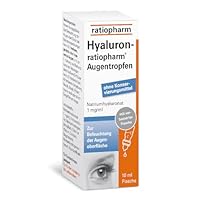 Hyaluron-ratiopharm® Augentropfen: Für die Befeuchtung von trockenen, gereizten oder brennenden Augen. Auch für weiche und harte Kontaktlinsen geeignet, 10 ml
