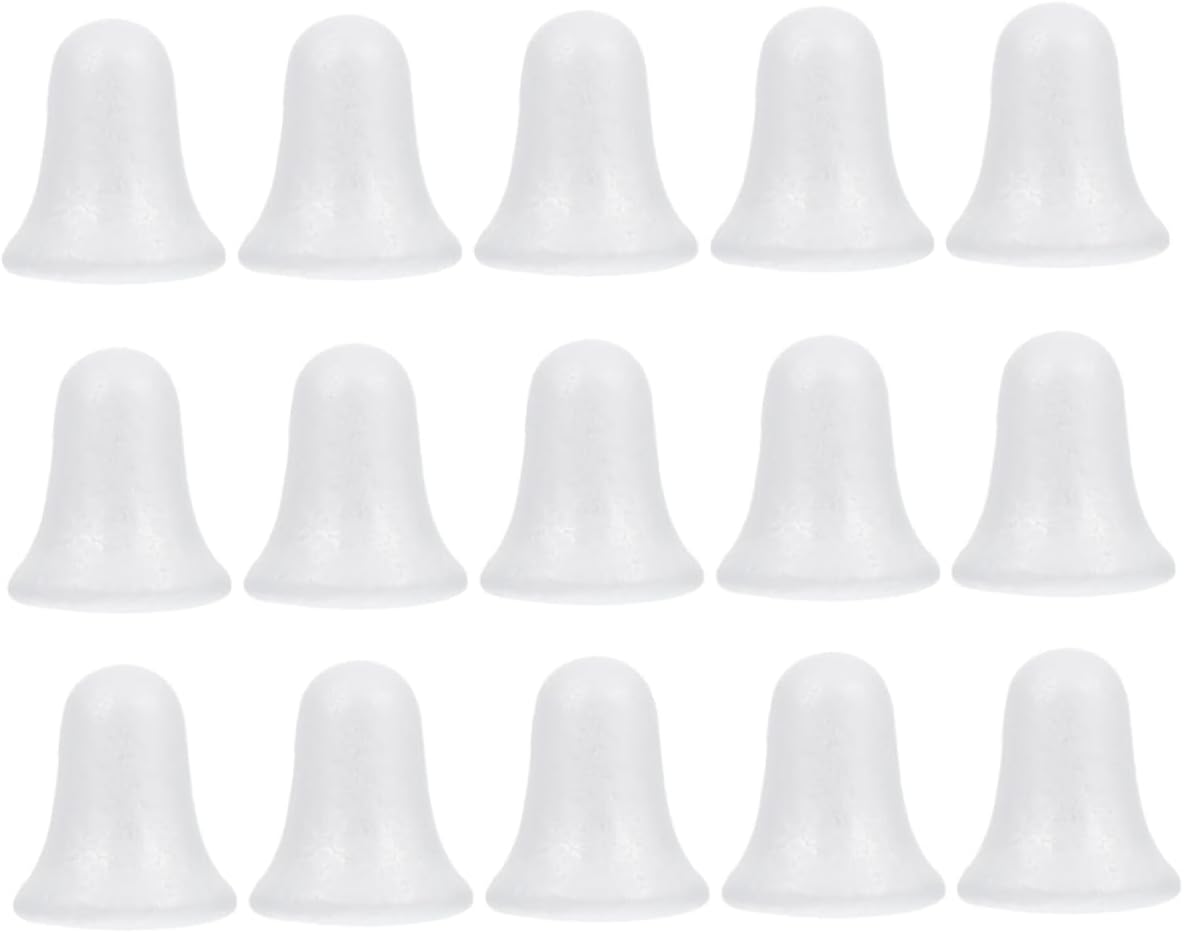 Veemoon 15Pcs Bell Shape Ornaments for Xmas Tree Hanging Lightweight Christmas Decor for Crafting Home Decoration for Holiday Celebrations Projects