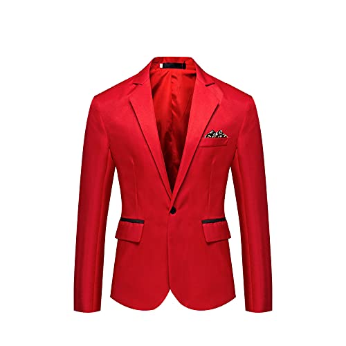 2024 Fashion Suit for Men's Blazer England Style Solid Slim Casual Single Breasted Youth Coat Jacket