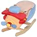 Qaba Kids Plush Rocking Horse Airplane w/ Nursery Rhyme Sounds