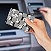 BSADKJFQO 4 Pcs Card Skin, Credit Card Skin for Transportation Key, Waterproof Vanly Debit Card Skin, Cute Personalizing Card Sticker, Slim Card Cover for Small Chips Cute Skull Face