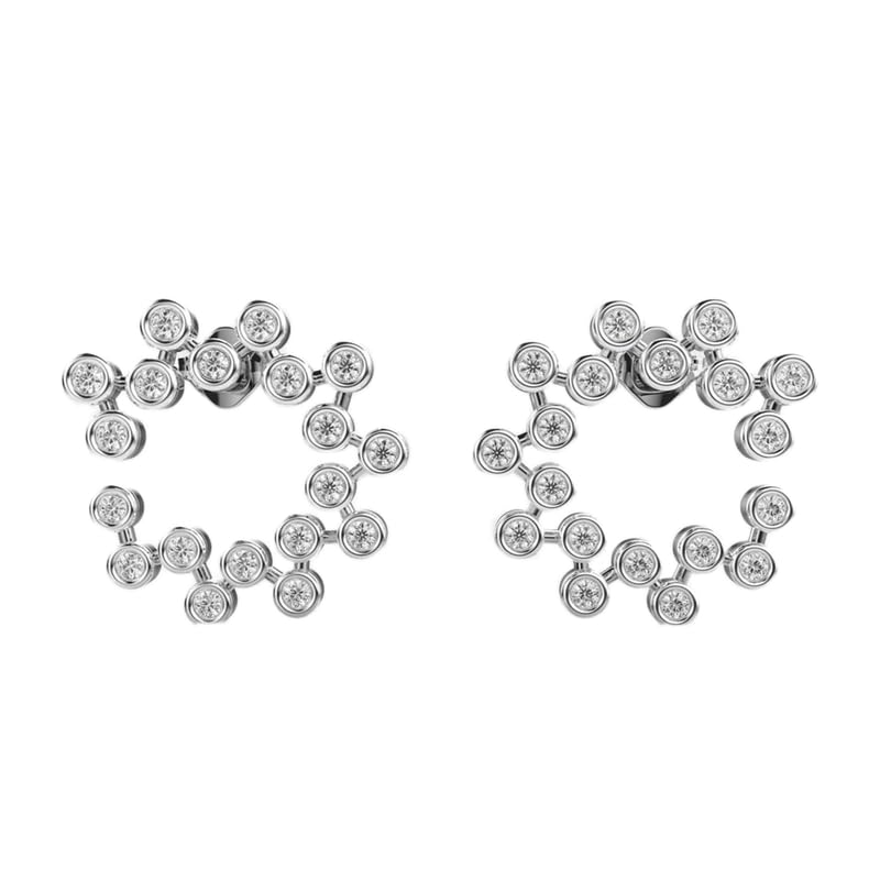 Boucles d'oreilles croissant en argent 925 et plaqué or d'une élégance intemporelle