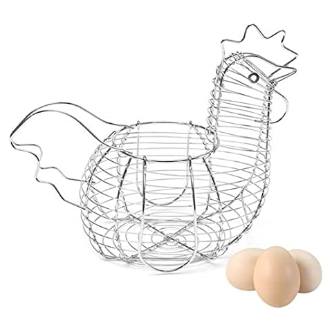 MEETOZ Chicken Egg Basket Holder for Kitchen Cover