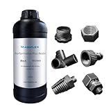 Magiflex Ultra Tough Resin, Upgraded 3D Printer Resin, 405nm Fast Curing, High Toughness, Precision and Rapid Photopolymer for 8K Capable LCD, DLP 3D Printing (1000g） (Grey)