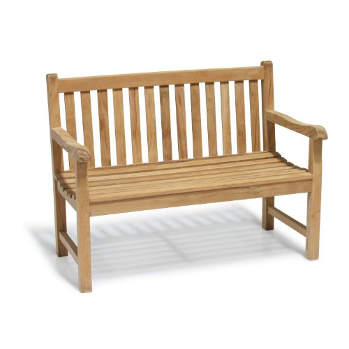 Jati York Garden Bench A Grade Teak 1.2m (4ft) FULLY ASSEMBLED Outdoor Bench Brand, Quality & Value