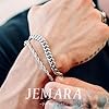 JEMARA 3 Pcs Mens Bracelets,Stainless Steel Silver Bracelet for Men,Adjustable Sturdy Curb Width Silver Rope/Snake/Figaro/Cuban Chain Bracelet Set #1