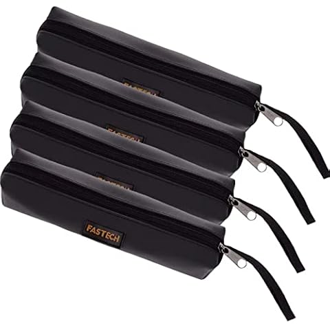 FASTECH 4-Pack Zipper Utility Tool Bag, Small Zipper Bags/Multi-Purpose Tool Pouch Tote Bags Storage Organizer for Screwdrivers, Pliers, Nut Drivers Gifts to Men/Women Cover