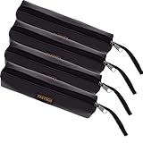 FASTECH 4-Pack Zipper Utility Tool Bag, Small Leather Zipper Bags/Multi-Purpose Tool Pouch Tote Bags