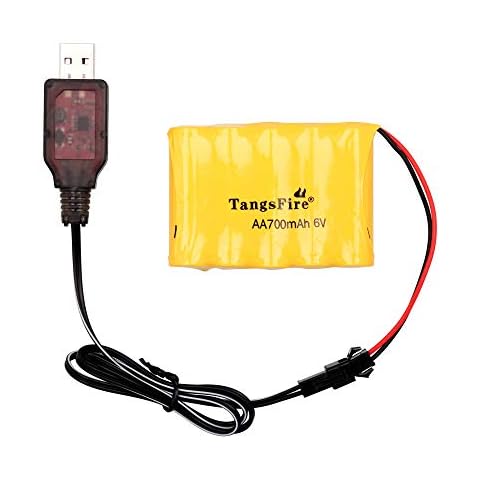 6V Battery 700mAh AA Rechargeable Ni-Cd SM 2P Plug Spare Batteries Packs RC Car Road Vehicle Fast Race Off-Road Vehicle Rock Crawler Cover