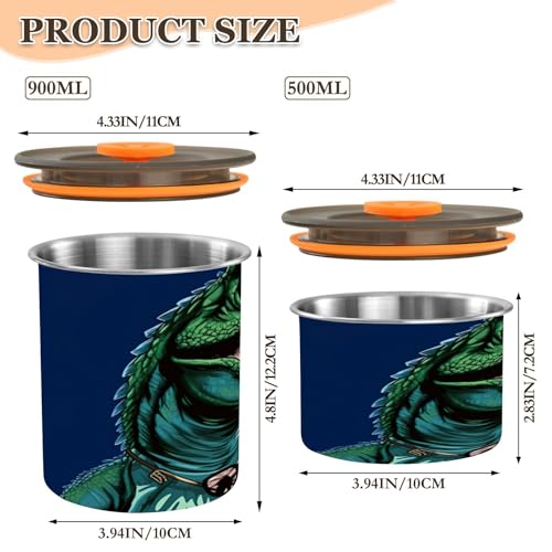 Contenedor hermético para café Qilmy acero inoxidable 30oz miniatura 3