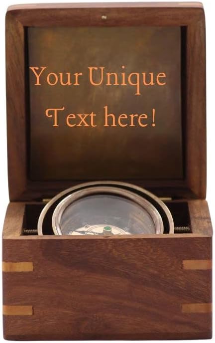 Compass Gift for Mom/Dad, Personalized Gifts, Vintage Pocket Compass Engravable Customized Gifts for Women/Men, Baptism 2026 Communion Christian Luxury Gift, Anniversary or Keepsake