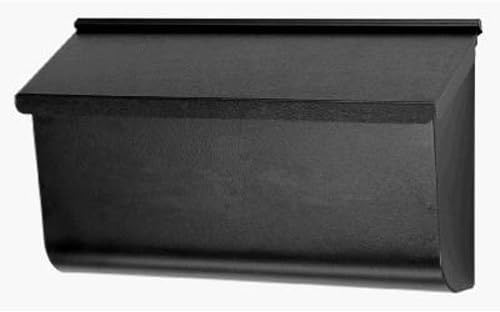 Gibraltar L4010WB0 Extra Large Horizontal Wall Mount Mailbox, Black by Solar Group