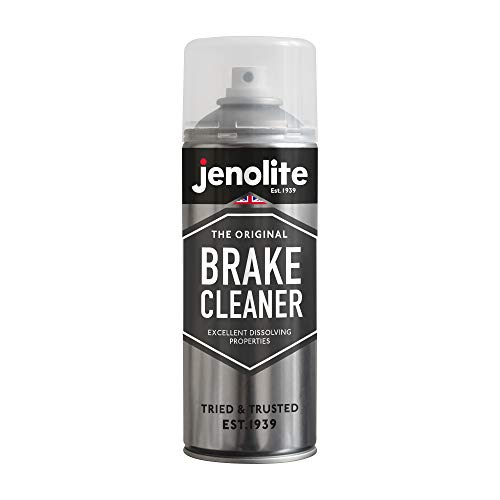 JENOLITE Spray nettoyant pour freins | 400 ml | Nettoyant pour freins très résistant | Nettoie les freins sans démontage | Réduit le bruit de frein et améliore les performances de freinage | Élimine