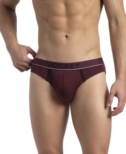 Image of Jockey 8044 Men's Super Combed Cotton Rib Solid Brief with Ultrasoft Waistband