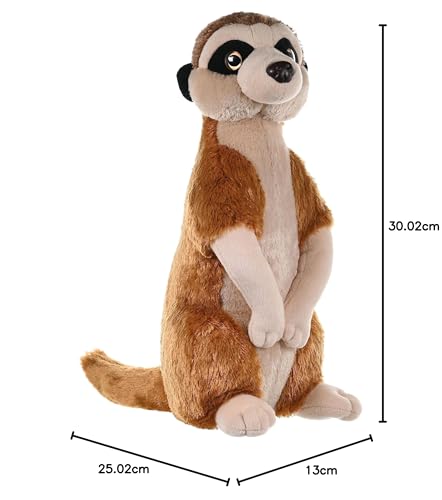 Wild Republic 10908 Republic 10936 Plüsch Erdmännchen, Cuddlekins Kuscheltier, Plüschtier, 30 cm