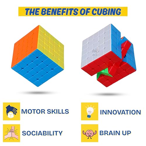 Image of MoYu Meilong Professional Speed Cube, Stickerless Magic Puzzle Cube with Instructions (Size 5x5)