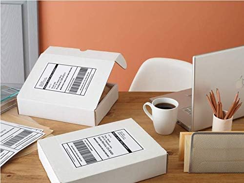 9527 Product Half Sheet Self Adhesive Shipping Labels for Laser & Inkjet Printers White Blank,2 Labels per Sheet, 200 Labels
