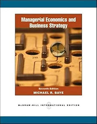 Managerial Economics & Business Strategy 7th Edition book cover