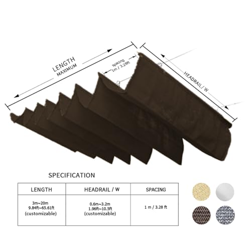 Toldo retráctil Wave para jardín y porche vela de sombra exterior 3