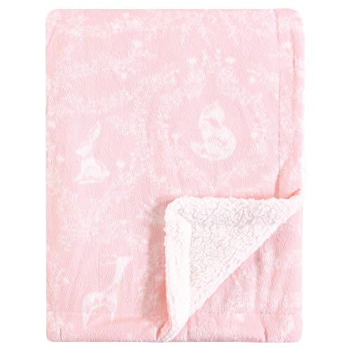 Image of Yoga Sprout Mink Blanket with Sherpa Backing, Lace Garden