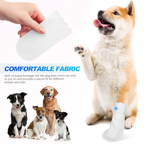 Milisten 20 Unidades De De Pata Descartáveis ​​Para Botas De Cachorro Sapatos De Cachorro Com Bandag