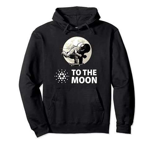 Cardano to the Moon Shirt, Astronaut Cardano ADA Crypto Coin Sudadera con Capucha