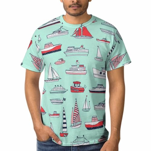 Tee Shirt Manches Courtes Homme pour les Sorties en Voilier