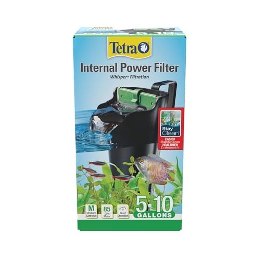Tetra Whisper Internal Power Filter 5 To 10 Gallons, For aquariums, In-Tank Filtration With Air Pump, Black