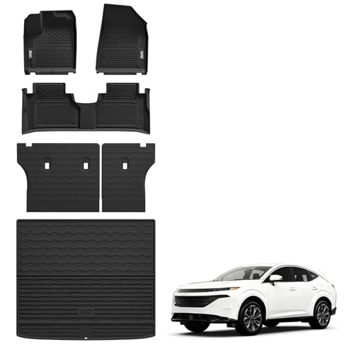 3W Floor Mats & Cargo Liner & Seatback Mats Fit Nissan Murano 2025 2026, All Weather TPE Non-Slip Custom Fit Floor Liners Set for Murano, Heavy Duty Protection Full Set Car Mats Trunk Mat, B