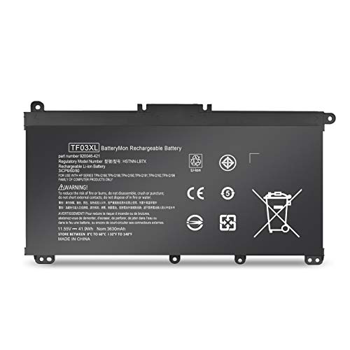 BatteryMon TF03XL Battery for HP Pavilion 15-CC000 15-CD000 17-AR000 Series: 15-cc050wm 15-cd027ax 15-cd028ax 15-cd029ax 15-cd040wm 17-ar050wm 17-ar007ca Laptop, P/N: HSTNN-LB7X HSTNN-UB7J 920046-541