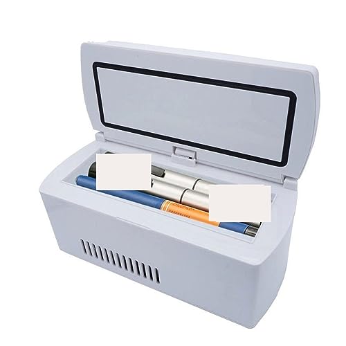 QWAXTRIW Mini Fridges Insulin Car Refrigerator Medicine Cold Box Carry-on Portable Mini Small Refrigeration Intelligent Constant Temperature Charging for Bedroom Dorm Car Travel