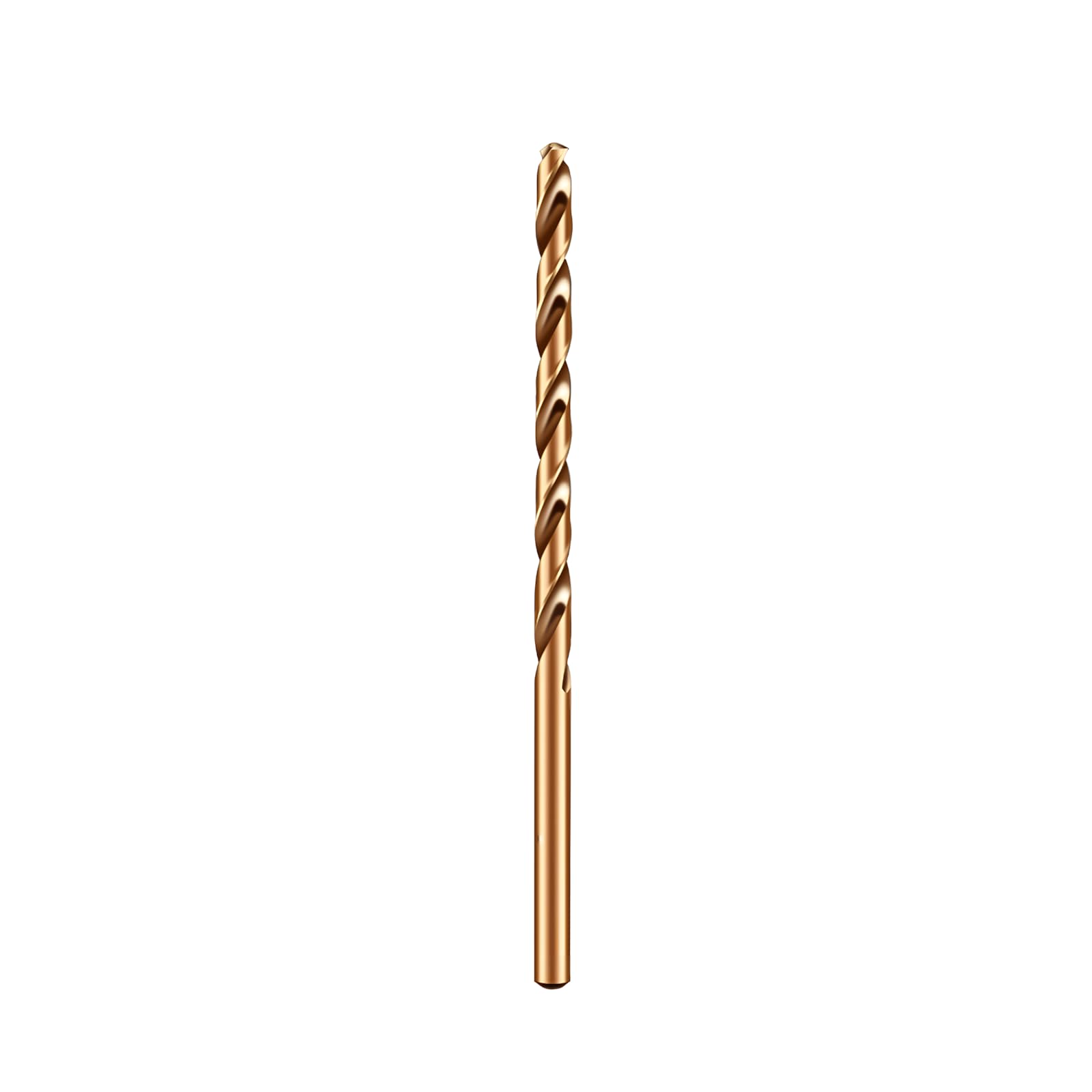 Forets hélicoïdaux extra longs M35 en cobalt HSS, 10,5 mm x 300 mm, forets à tige droite à pointe fendue à 135° pour percer des trous profonds sur l'acier inoxydable, la fonte, le métal dur