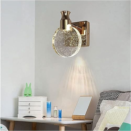 Aplique de pared LED de cristal con burbujas modernas para salón 3