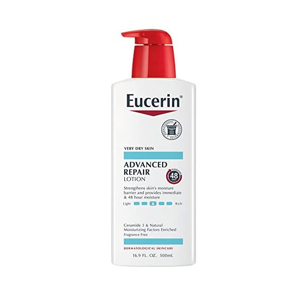 Eucerin-Advanced-Repair-Lotion-Fragrance-Free-169-Fl-Oz Eucerin Advanced Repair Body Lotion, Unscented Body Lotion for Dry Skin, 16.9 Fl Oz Pump Bottle