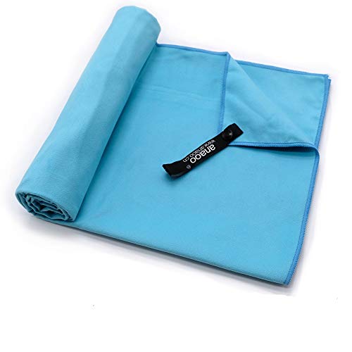 anaoo Toalla Playa Grande Toalla de Microfibra Toalla Secado Rápido Toalla Deportivas Absorbente Compacta, Ligera para Piscina Natación Viaje Acampadas Deporte Gimnasio Yoga Pilates,Azul 120x60 1pcs