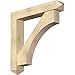 Ekena Millwork BKT0806X46X46WTL03RDF Westlake Arts and Crafts Rough Sawn Bracket w/Offset Brace, Douglas Fir