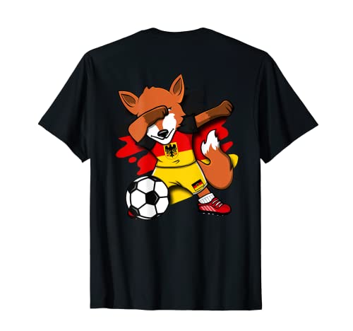 Dabbing Fox Germany Soccer Lovers Jersey Alemán Fútbol Fan Camiseta