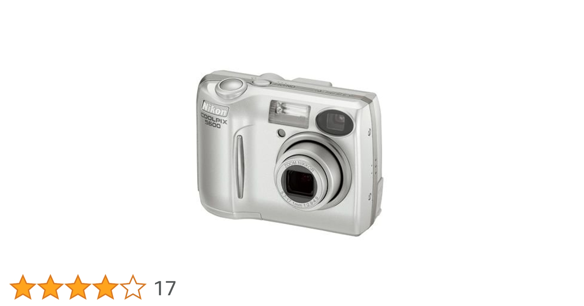 Nikon Coolpix 5600 Digital Camera [5MP, 3 x Optical Zoom