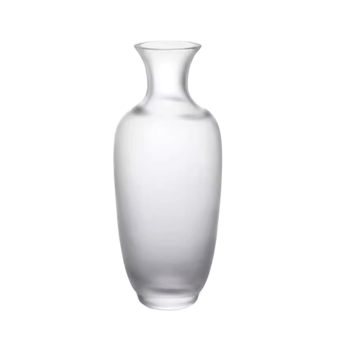Vase en verre grand format blanc arrangement floral style chinois salon