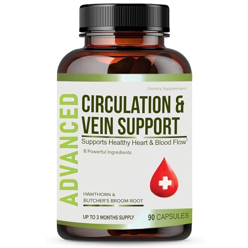 Best Blood Circulation Supplements and Vein Support With Butcher's Broom.