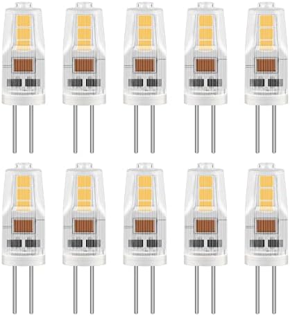 Lot De 12 Ampoules LED G4 2W - Équivalent 20W Halogène, Blanc Chaud 3000K, 200 Lumens - Dimmable