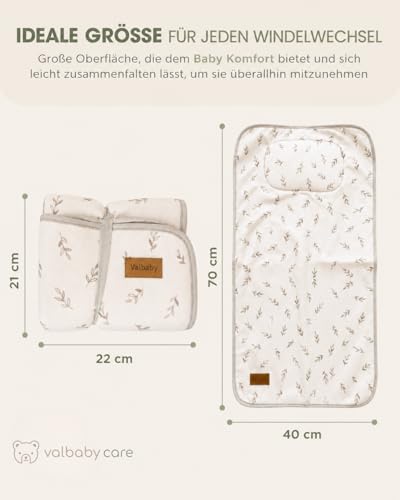 Wickelunterlage Unterwegs Faltbar Wasserdicht Gepolstert Valbaby – Ansicht 7