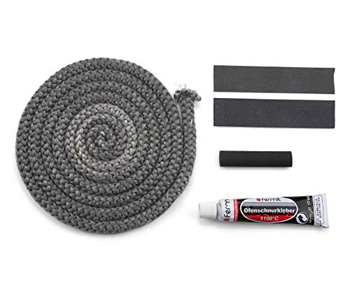 Türdichtung Set für Hark Kodiak Kaminöfen - Kordeldichtung - Passgenaues Kaminofen Ersatzteil