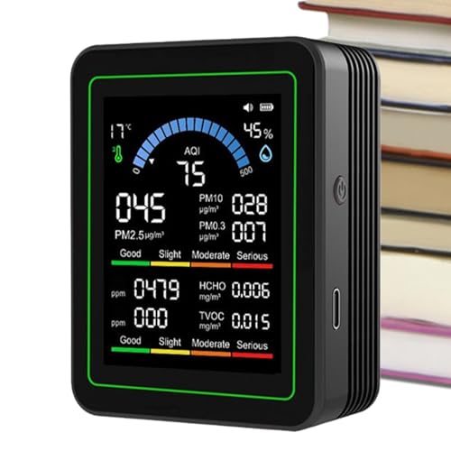 Moniteur de qualité de l'air intérieur portable et testeur d'air pour bureau et maison