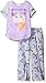 Minecraft Girls' Big Girls' Minecraft Short Sleeve Long Leg Pajama Set, Purple, 8