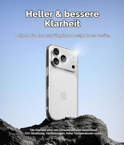 Ringke für iPhone 18 Pro Max Hülle, Air - Clear – Ansicht 5
