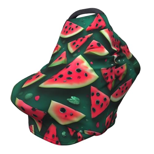 XZDHYZ Dream Watermelon Versatile full-print Stroller Chair Cover/Nursing Cover, specially designed for your baby, Black