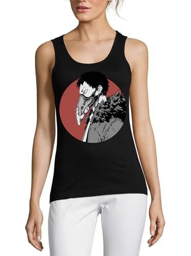 Camiseta de algodón Atspauda Anime 146 mujer evita el calor con este top negro